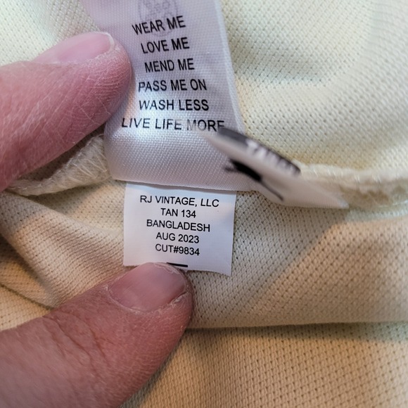 Taylor Vintage Long Sleeve Polo Shirt Pocket Collared NWT Mens Large - Picture 7 of 7